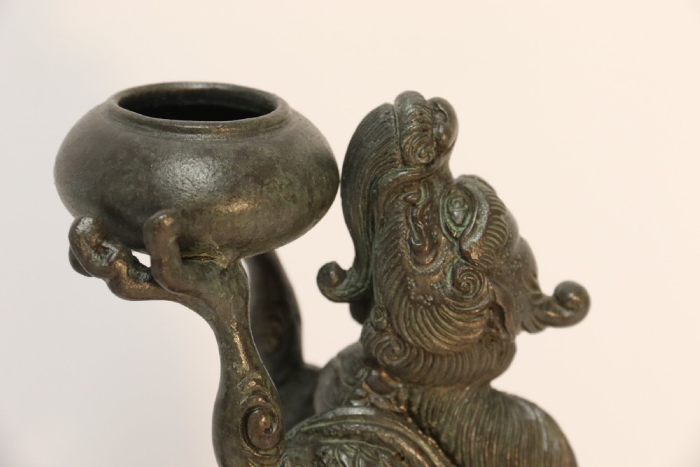 A pair of Japanese bronze Incense Burners View XI