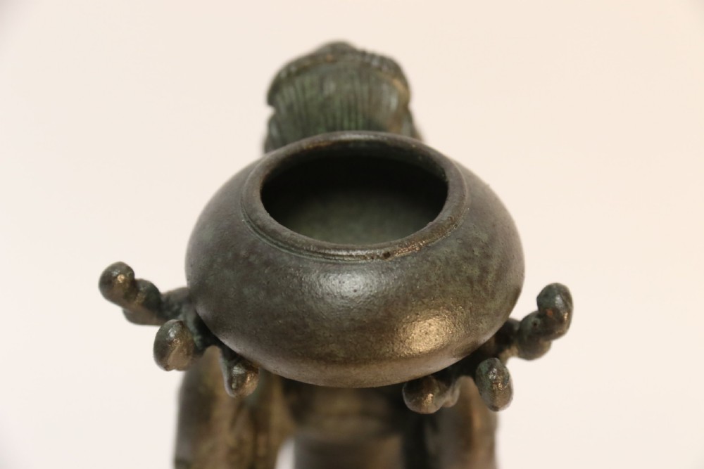 A pair of Japanese bronze Incense Burners View XII