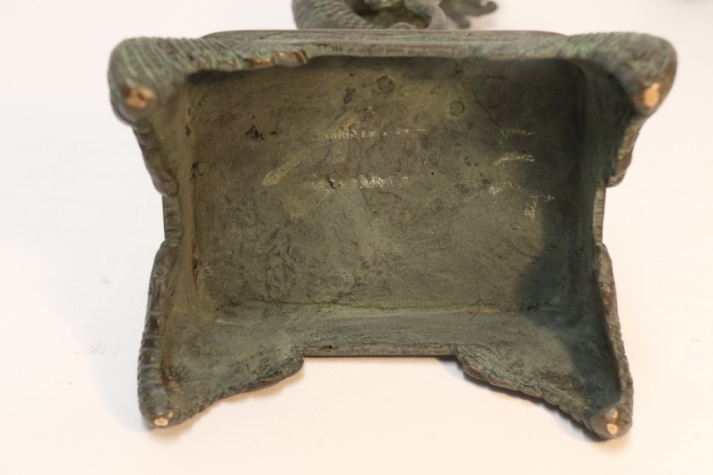 A pair of Japanese bronze Incense Burners View XIV