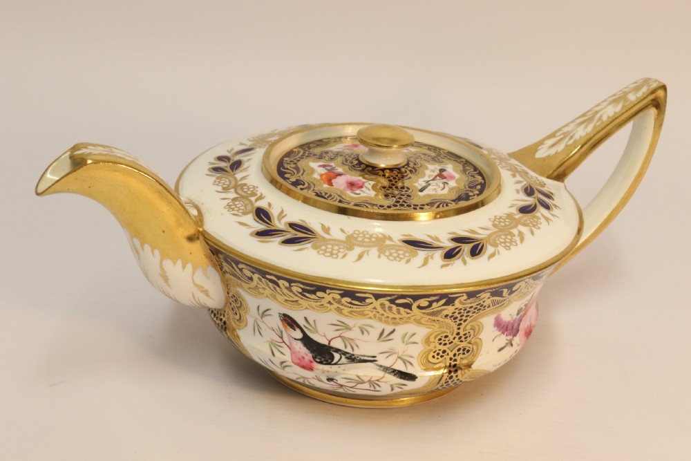 A superb Coalport Georgian Tea Pot and Stand View II