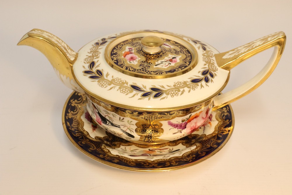 A superb Coalport Georgian Tea Pot and Stand View III