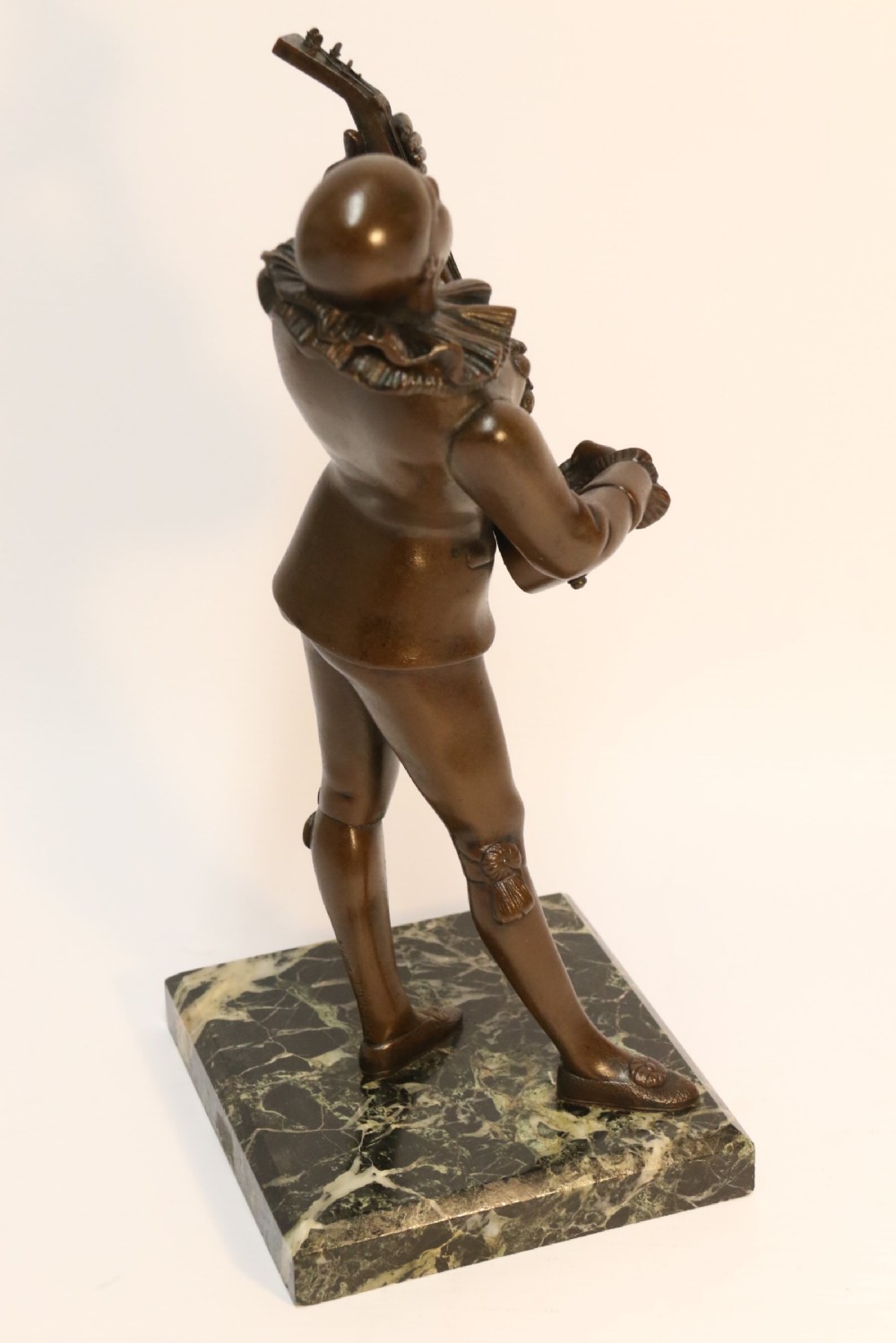 Bronze study of a singing Pierrot signed Raphael View V