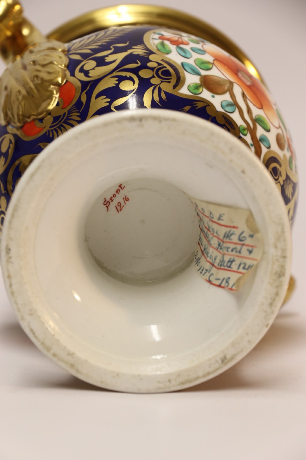 A superb early 19th century Spode Vase View XII