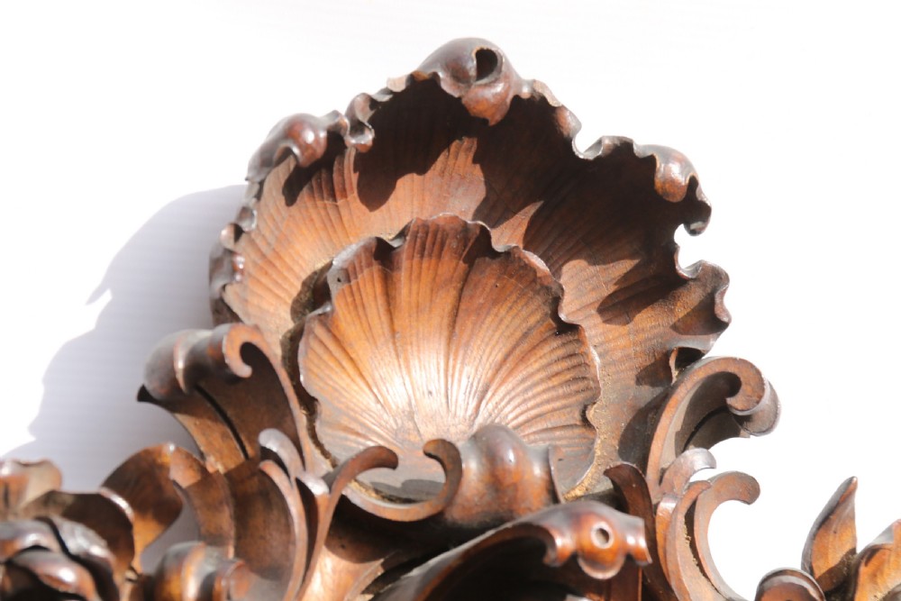 An Exquisitely Carved 19th Century Italian Walnut Mirror View XI