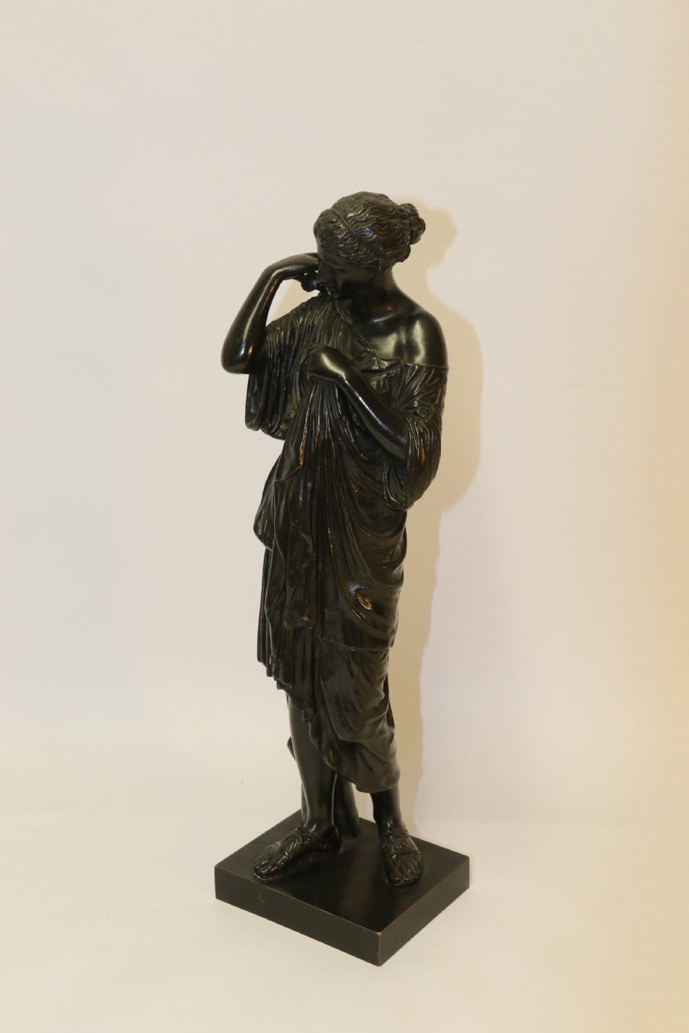 19th century Classical Bronze of Diana the Huntress View II