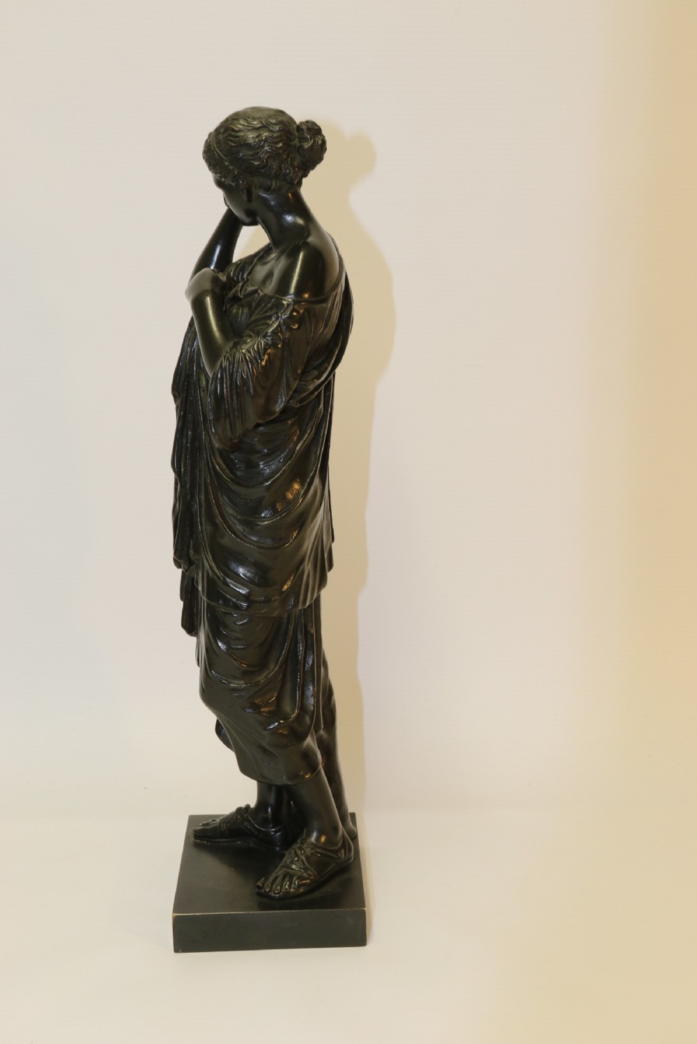 19th century Classical Bronze of Diana the Huntress View III