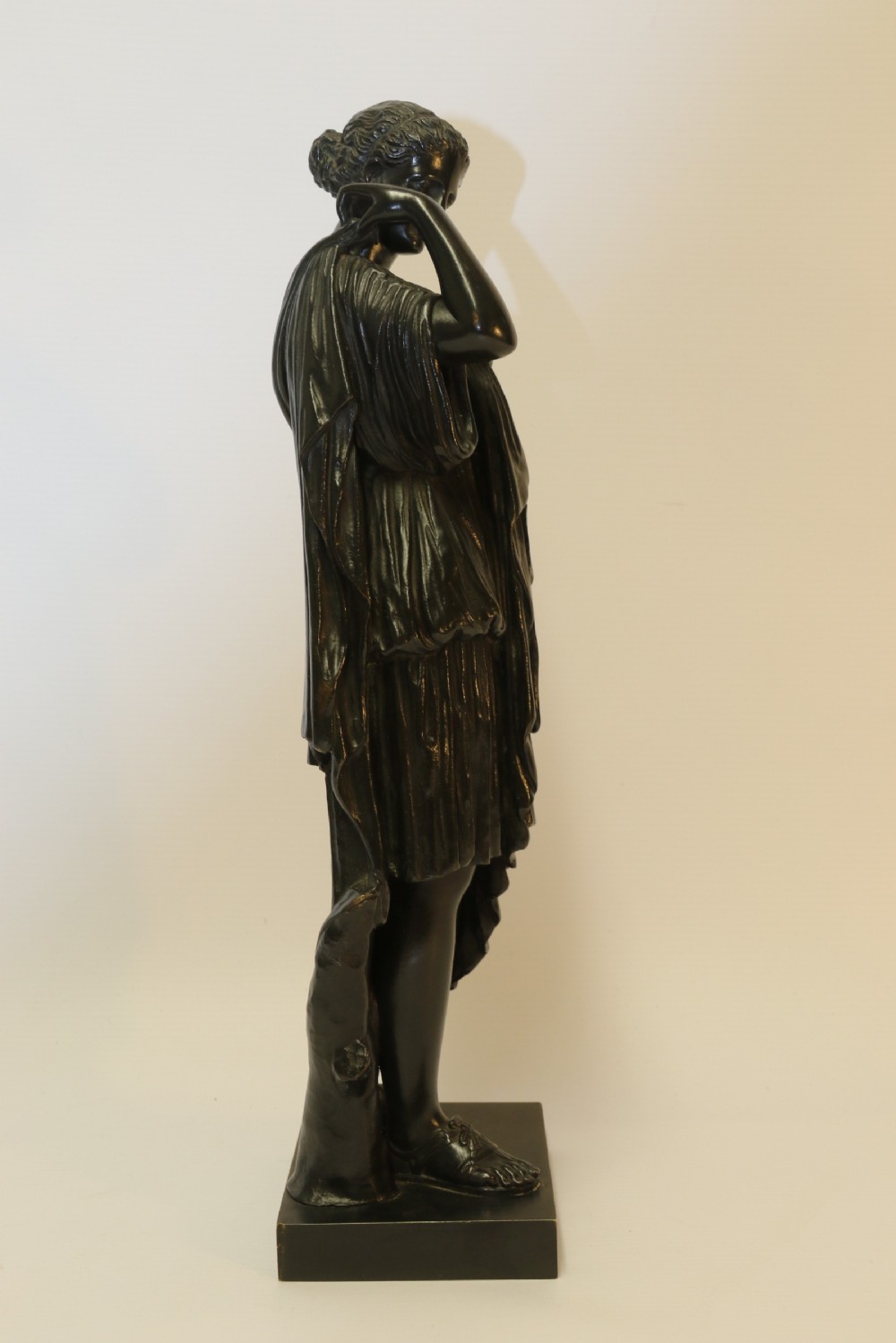19th century Classical Bronze of Diana the Huntress View V