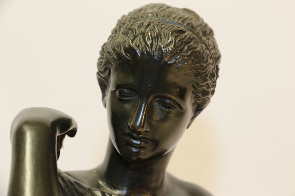 19th century Classical Bronze of Diana the Huntress View VI