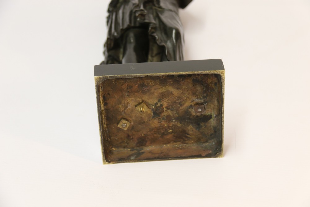 19th century Classical Bronze of Diana the Huntress View IX
