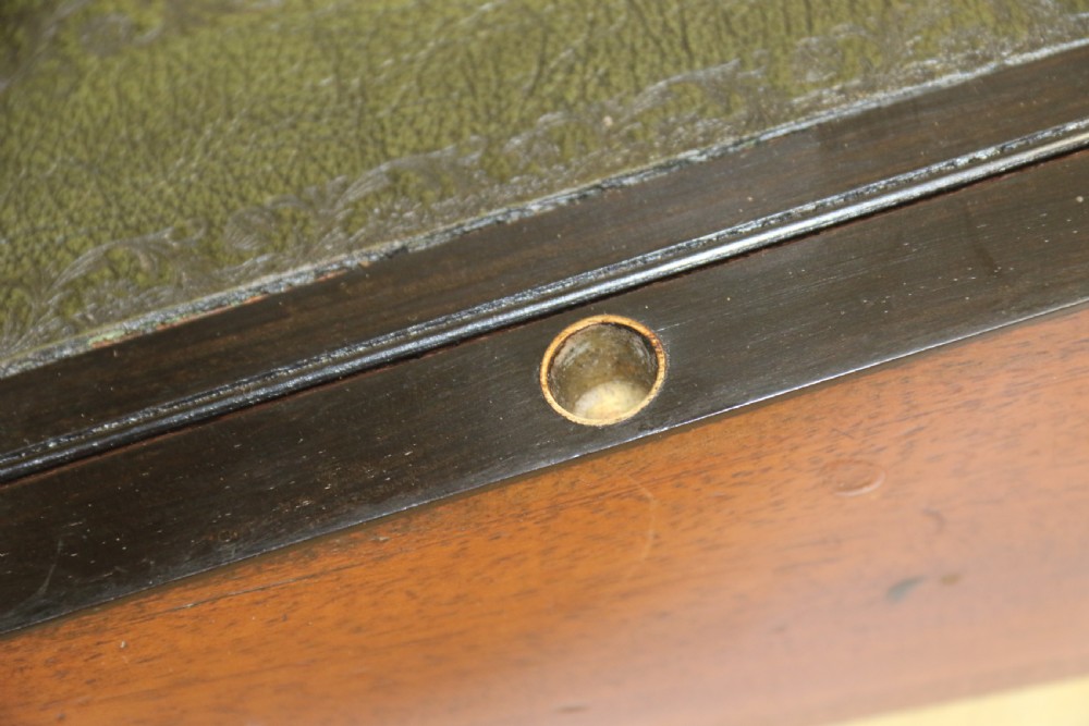 English early 19th C Brass Mounted Campaign Writing Box View XX