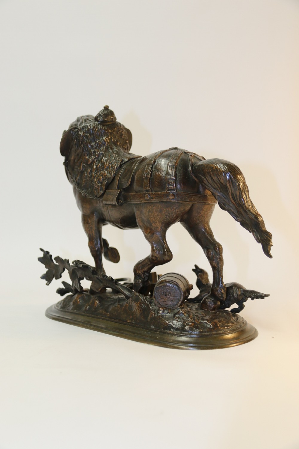 19th century bronze study of a Shire Horse View VI