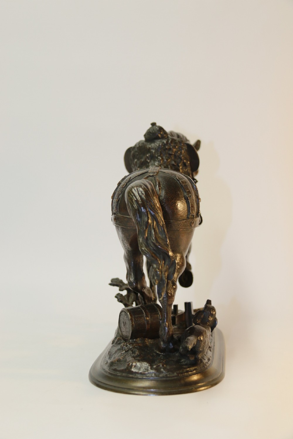 19th century bronze study of a Shire Horse View VII