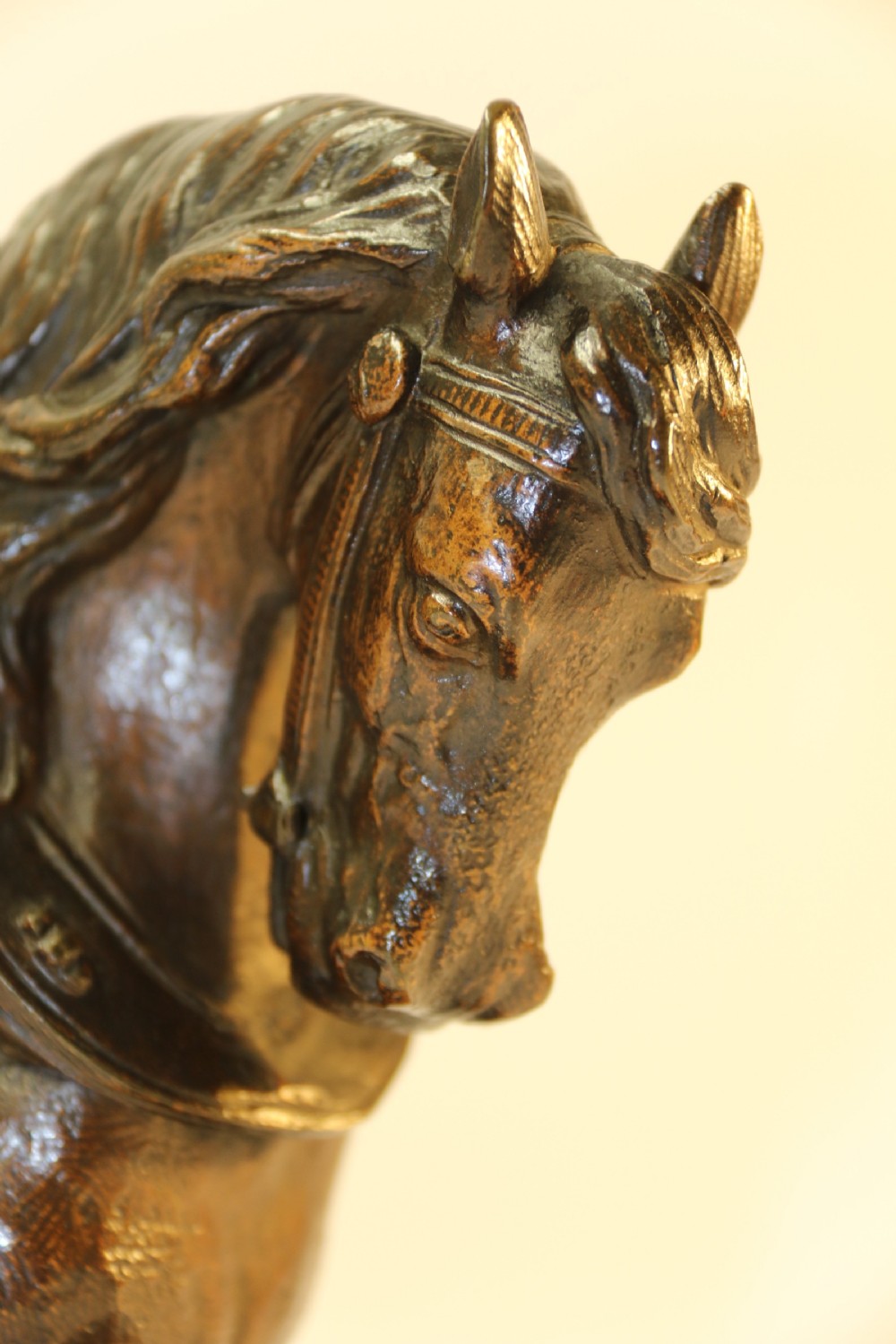 19th century bronze study of a Shire Horse View IX