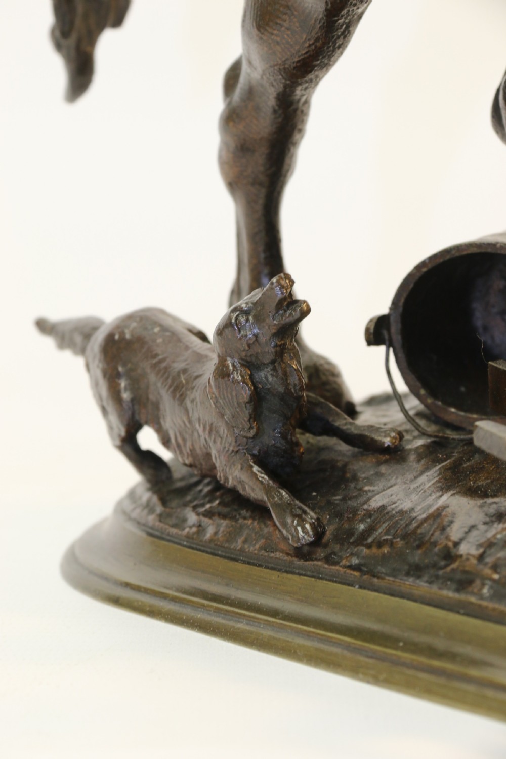 19th century bronze study of a Shire Horse View X