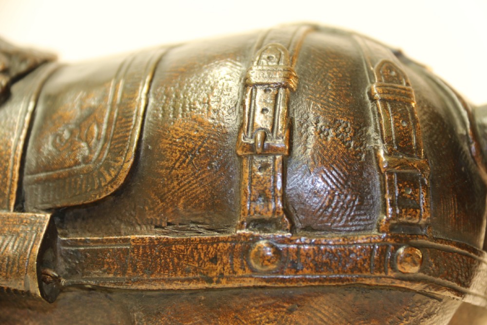 19th century bronze study of a Shire Horse View XII