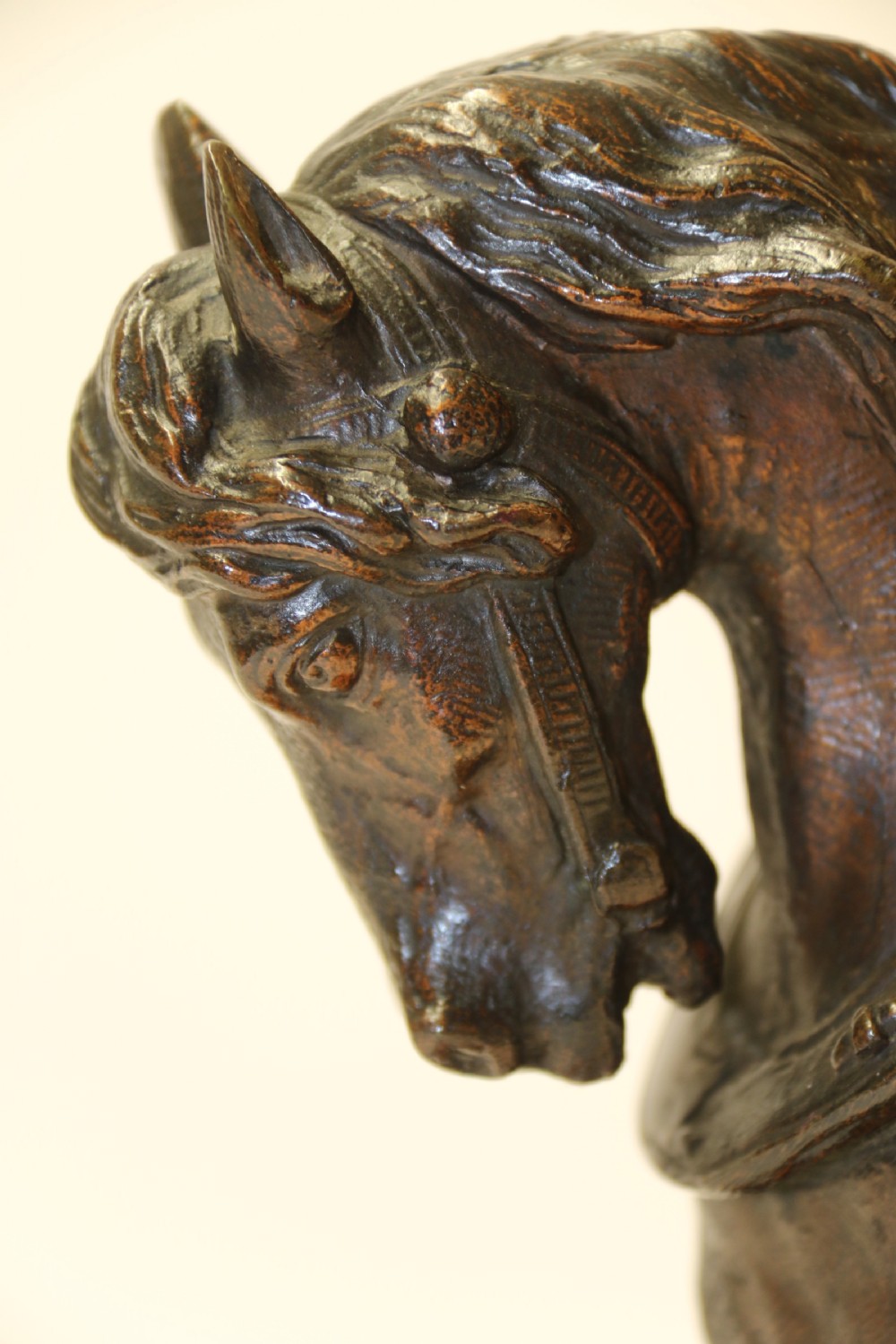 19th century bronze study of a Shire Horse View XIV