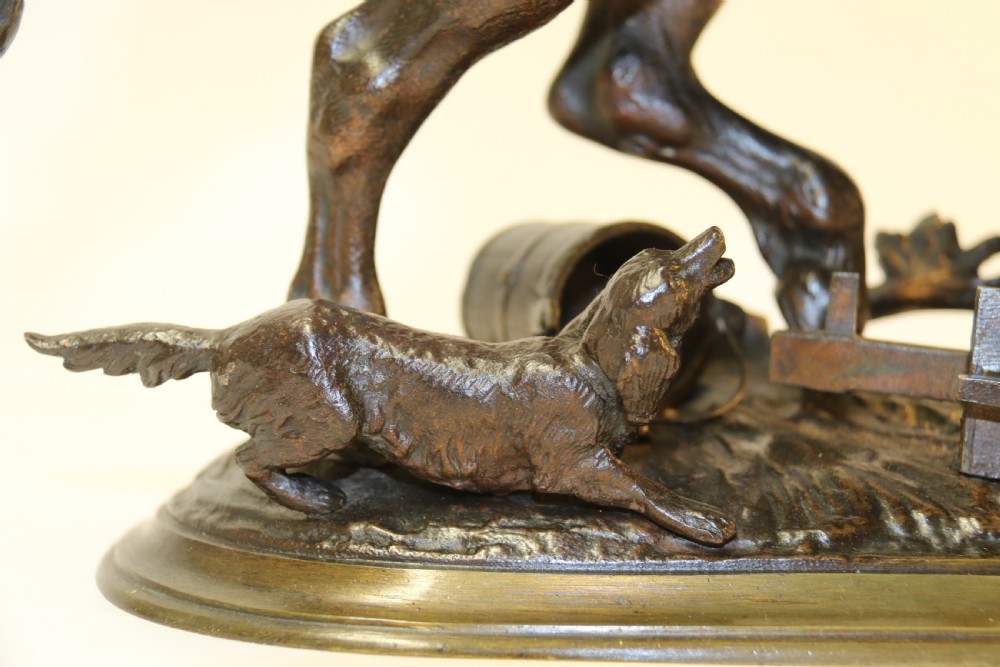 19th century bronze study of a Shire Horse View XVII