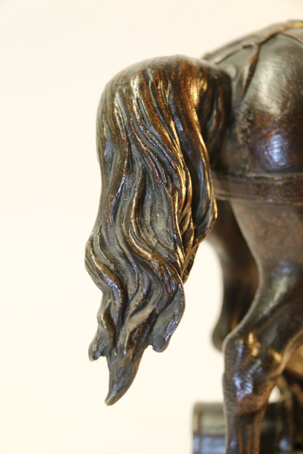 19th century bronze study of a Shire Horse View XIX