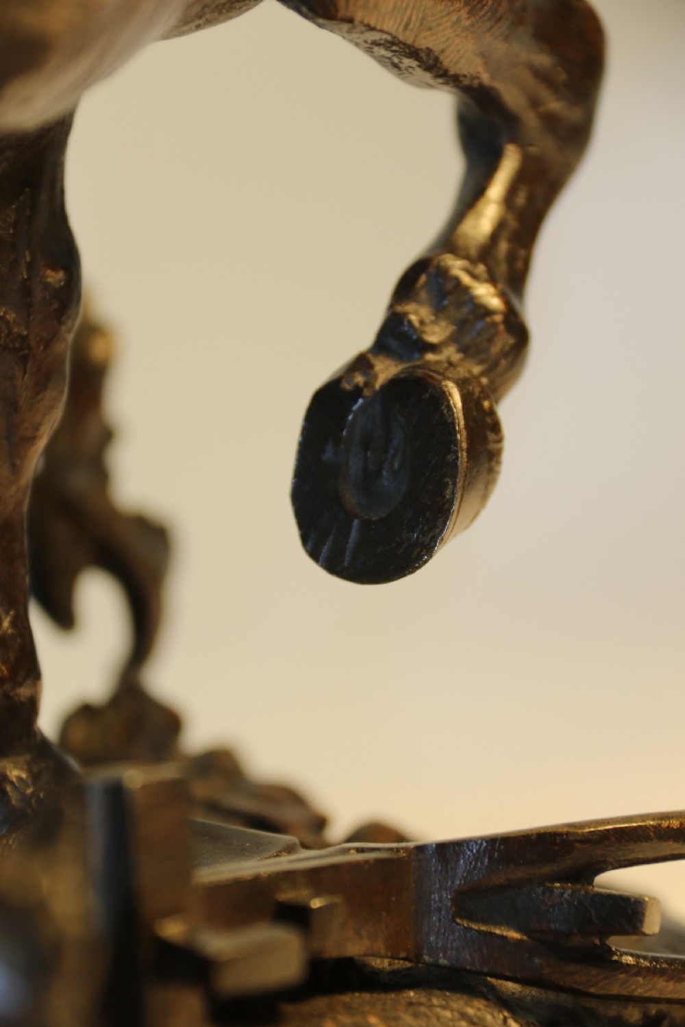19th century bronze study of a Shire Horse View XX