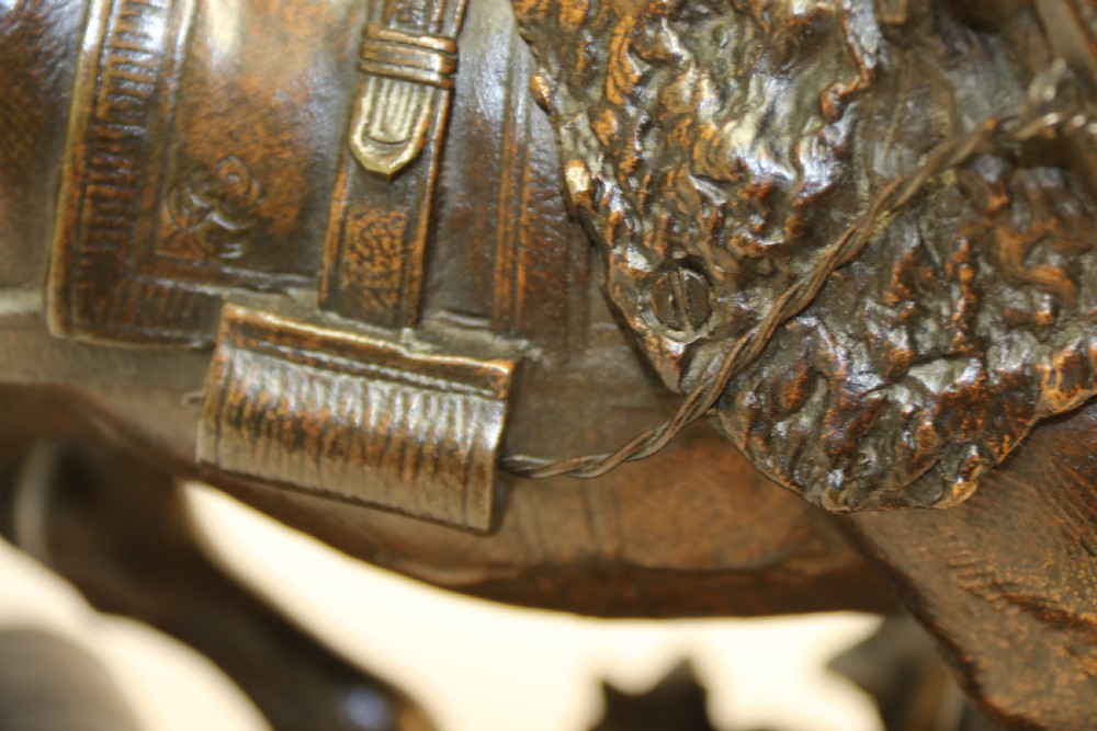19th century bronze study of a Shire Horse View XXIV