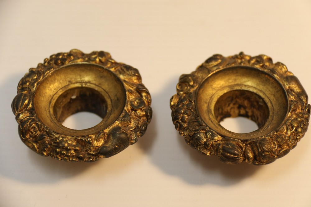A fine pair of Regency Luster Candlesticks View VII