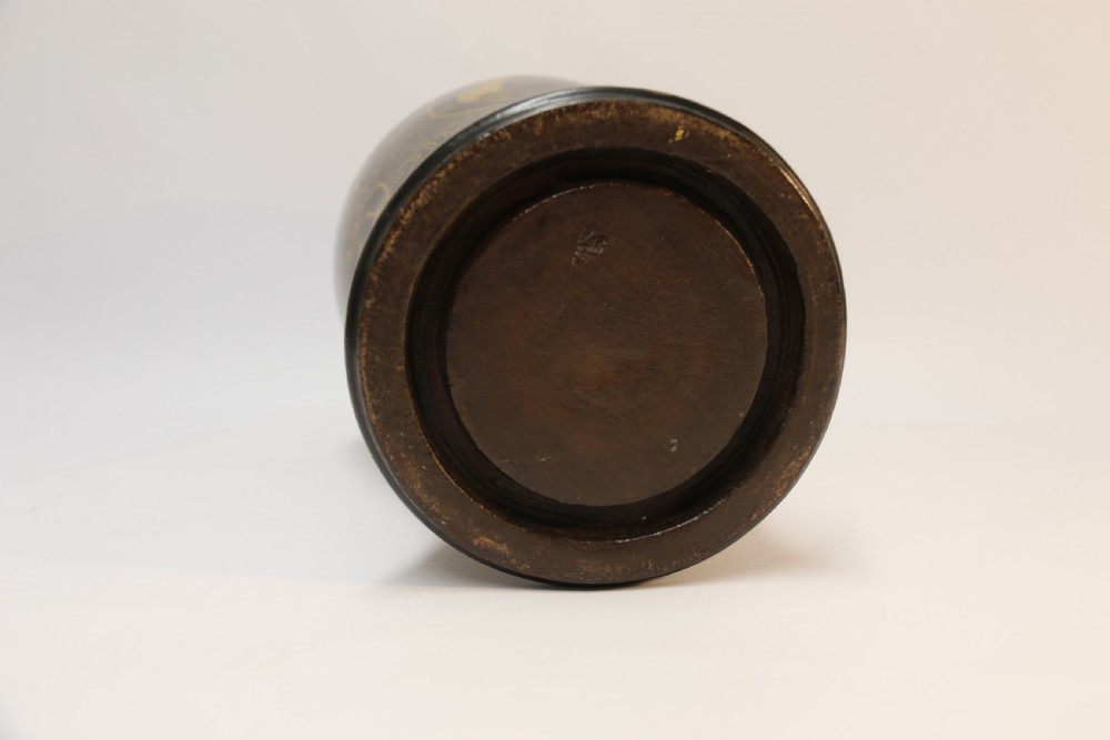 
A large Chinese lacquered and turned wooden vase.
 View XII
