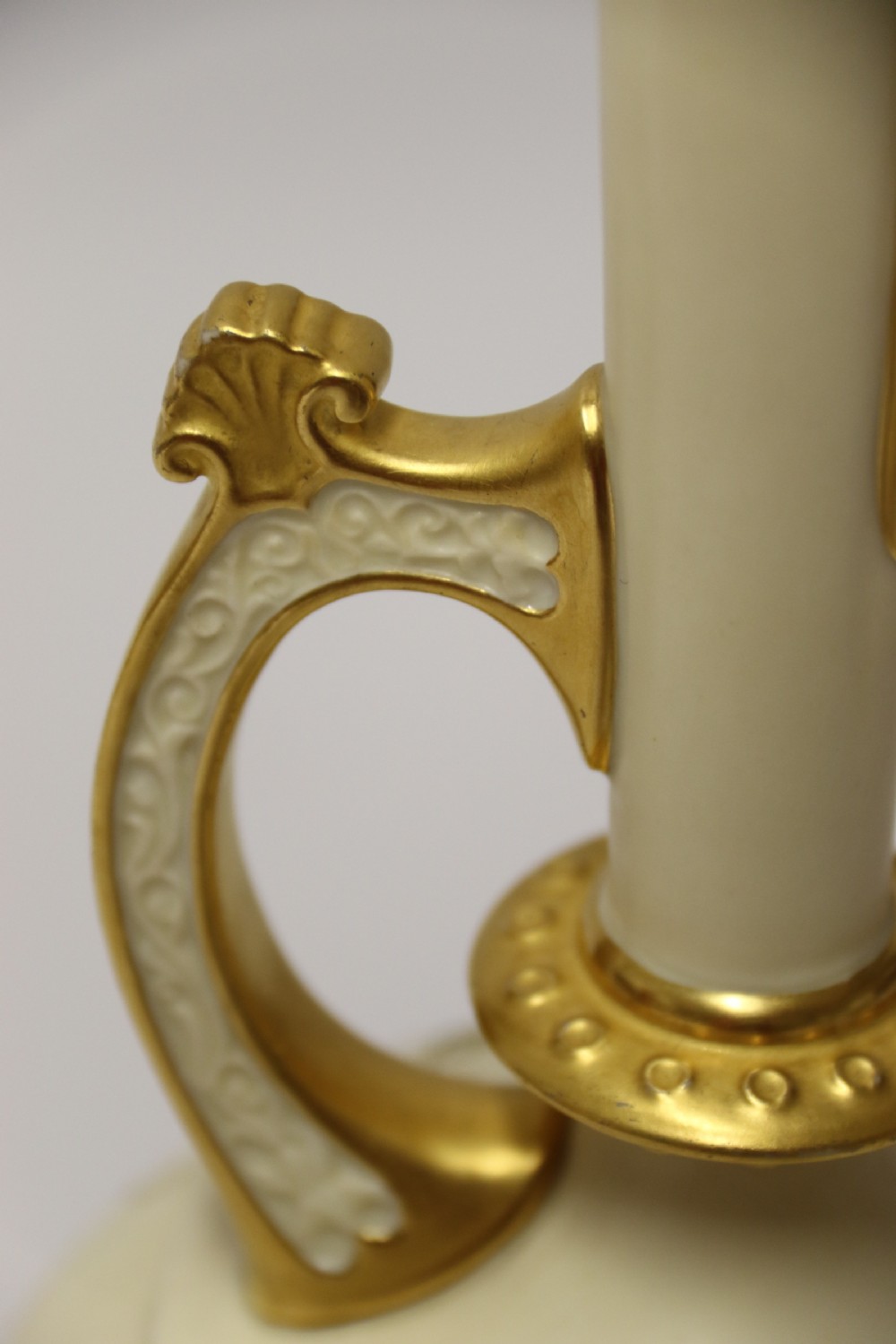 A fine 19th C Royal Worcester Hand painted Jug View VI