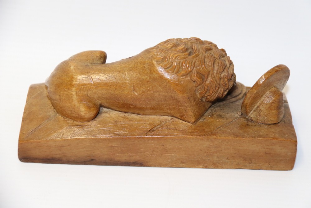 A Black forest study of the lion of Lucerne View V