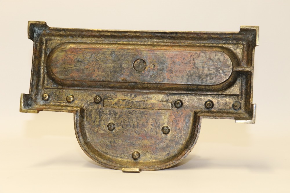 An early 19th century bronze Grecian pen and ink stand View XIV
