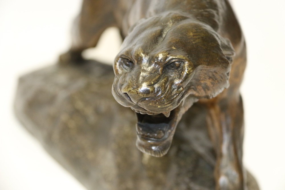 Early 20th century Bronze Panther by T Cartier View IV