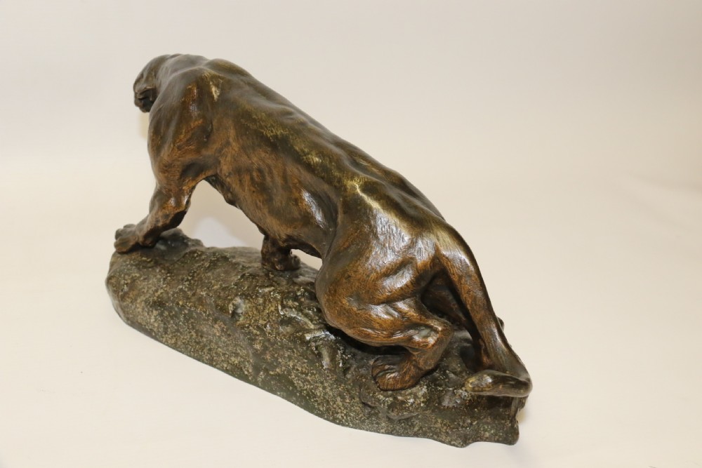 Early 20th century Bronze Panther by T Cartier View VI