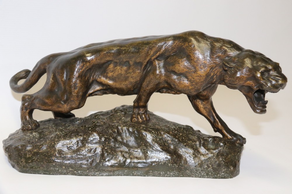 Early 20th century Bronze Panther by T Cartier View XI