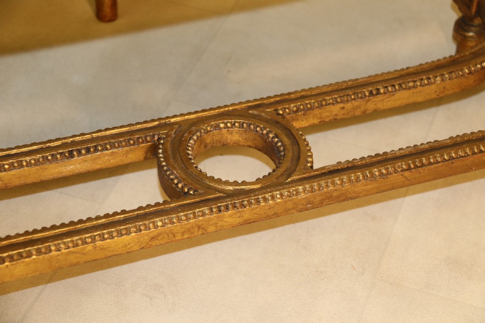 Pair of 19 C French Carved Giltwood Window Seats or Stools  View IX