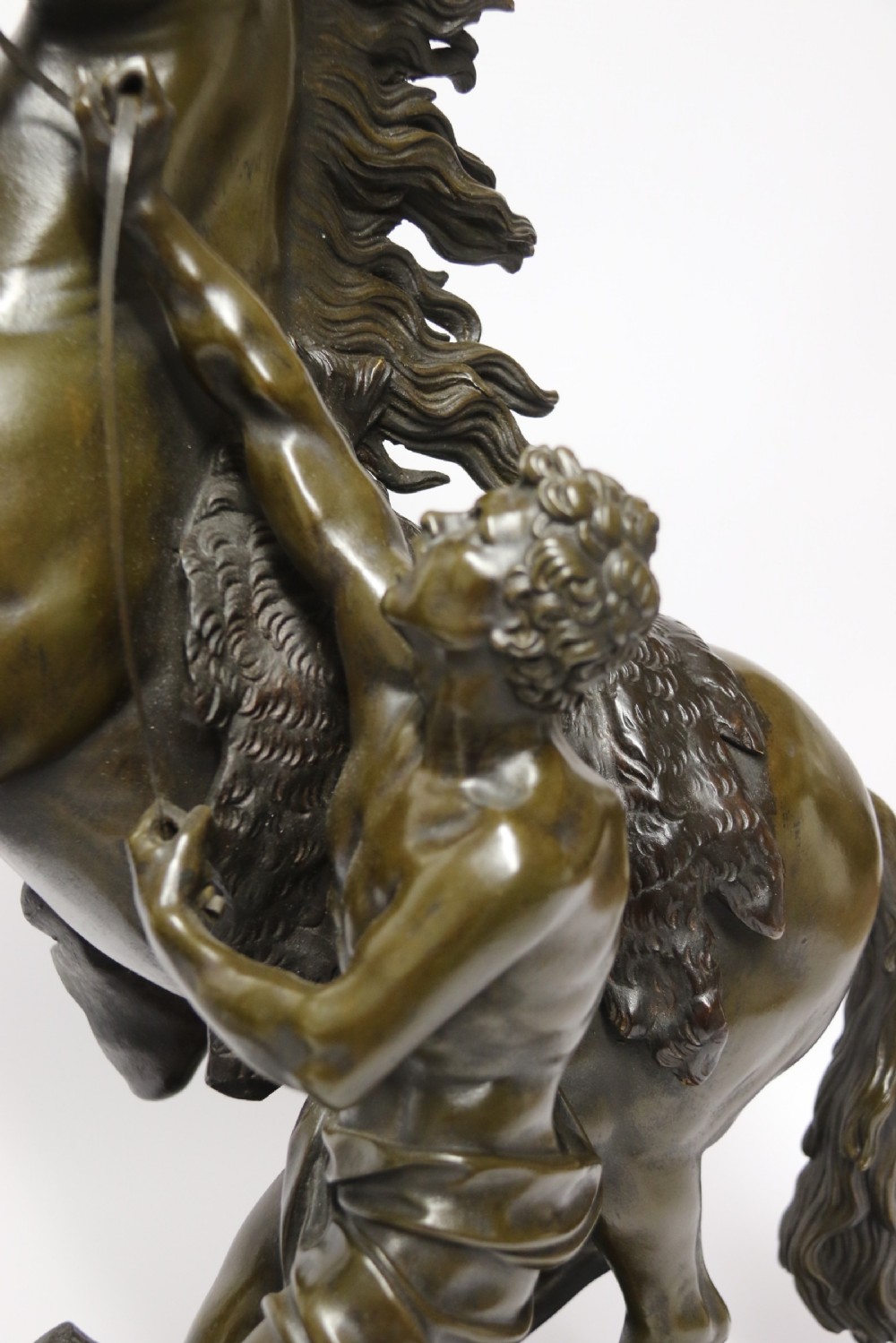 A large pair of bronze Marly Horses after Costou.
 View V