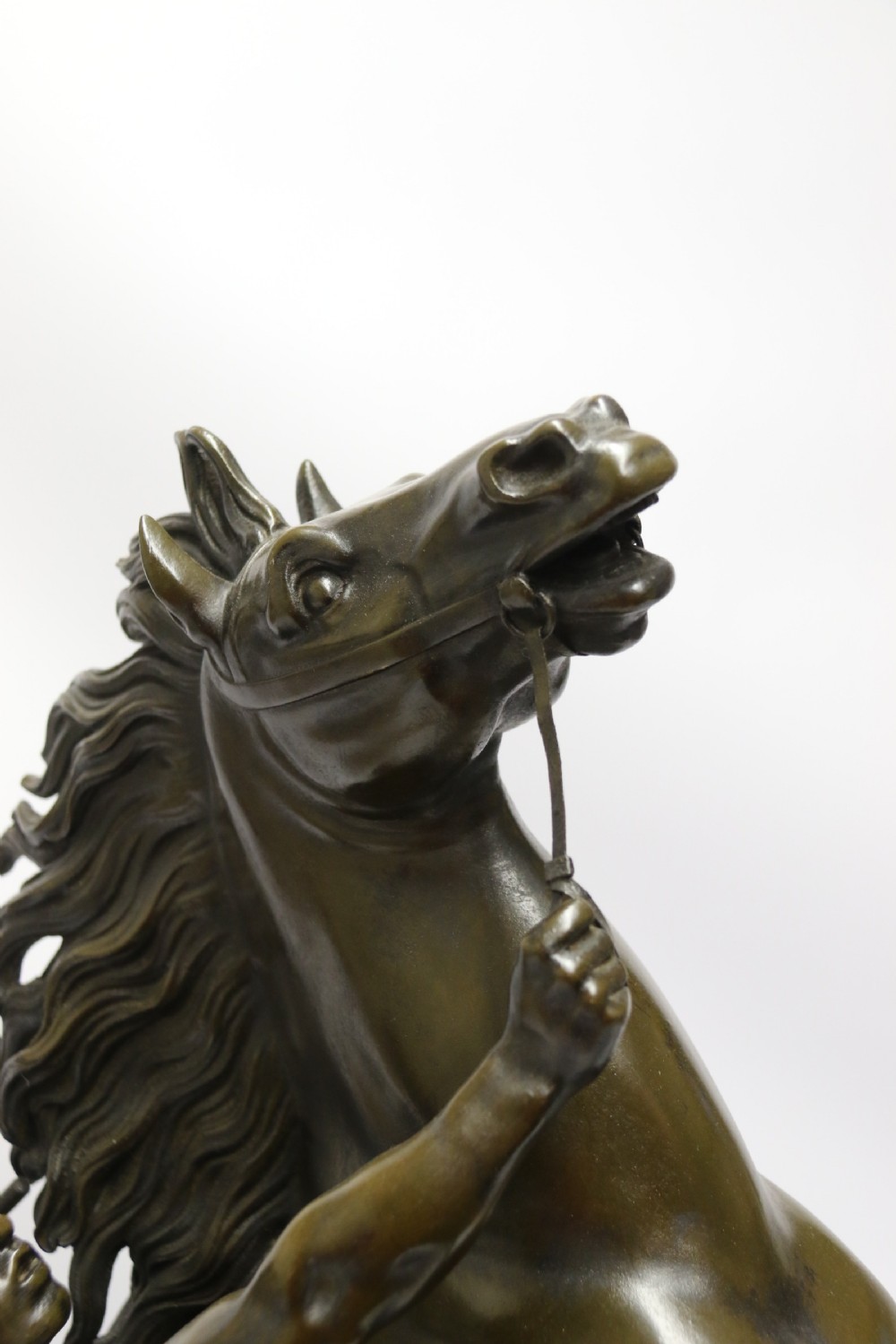 A large pair of bronze Marly Horses after Costou.
 View XX