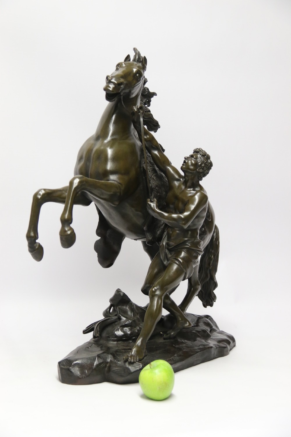 A large pair of bronze Marly Horses after Costou.
 View XXV