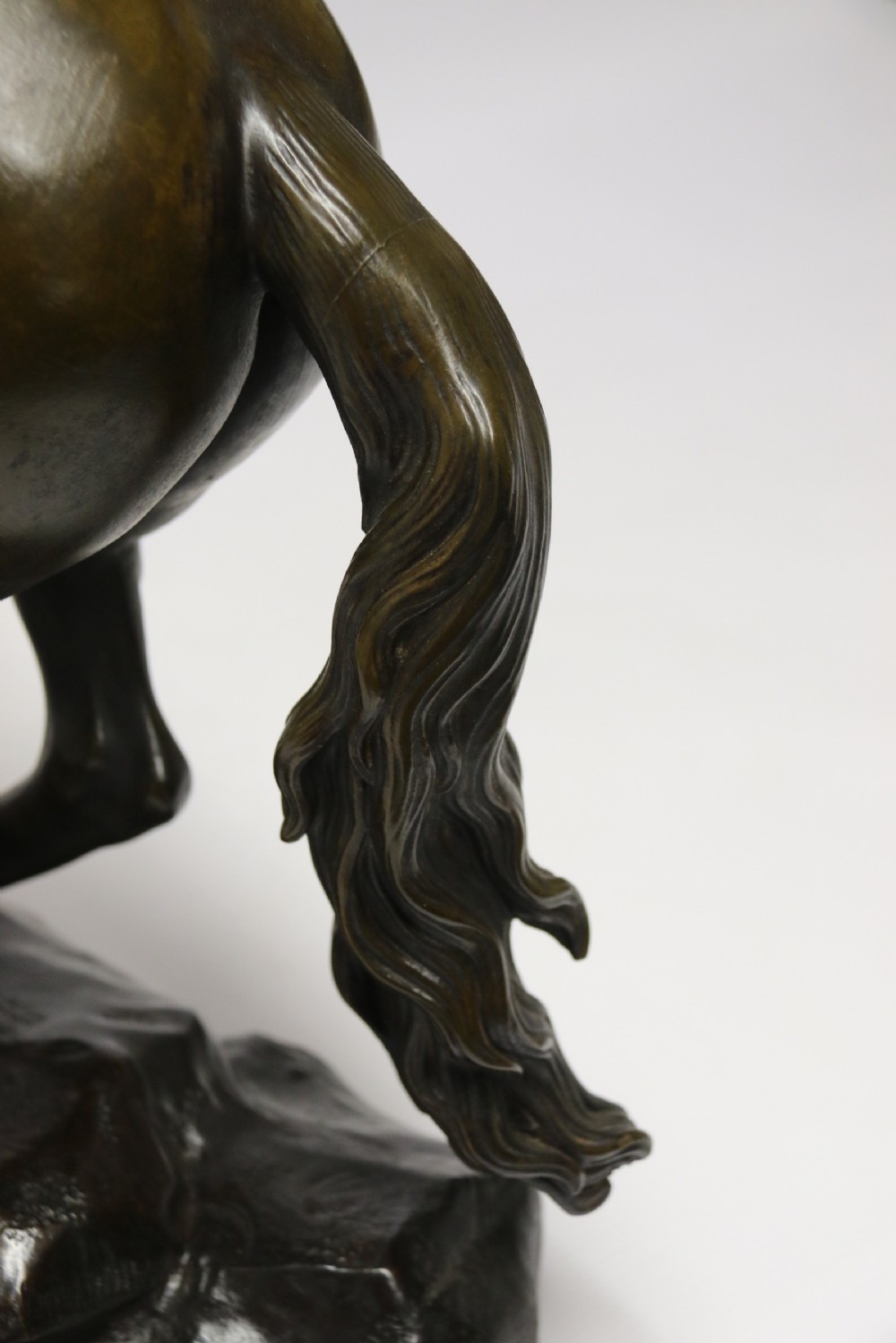 A large pair of bronze Marly Horses after Costou.
 View XXX