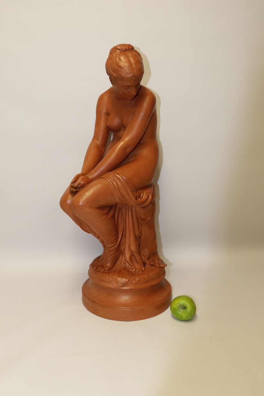 A large 19th C Terracotta figure by Auguste Peiffer View II