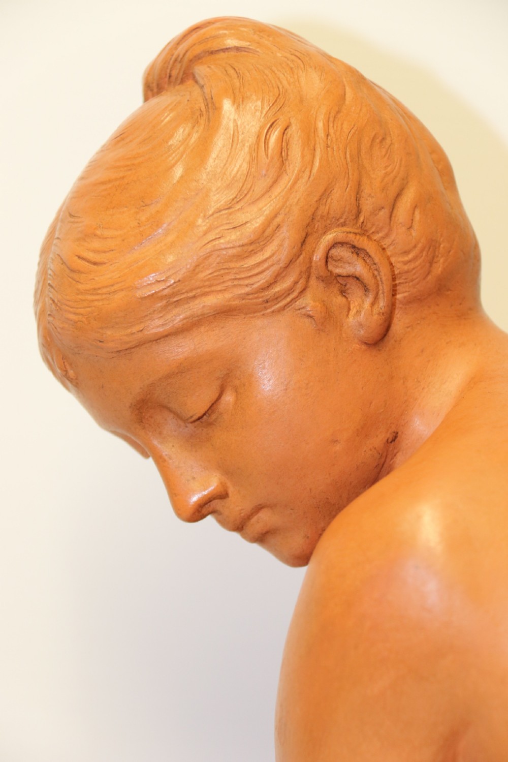 A large 19th C Terracotta figure by Auguste Peiffer View XI