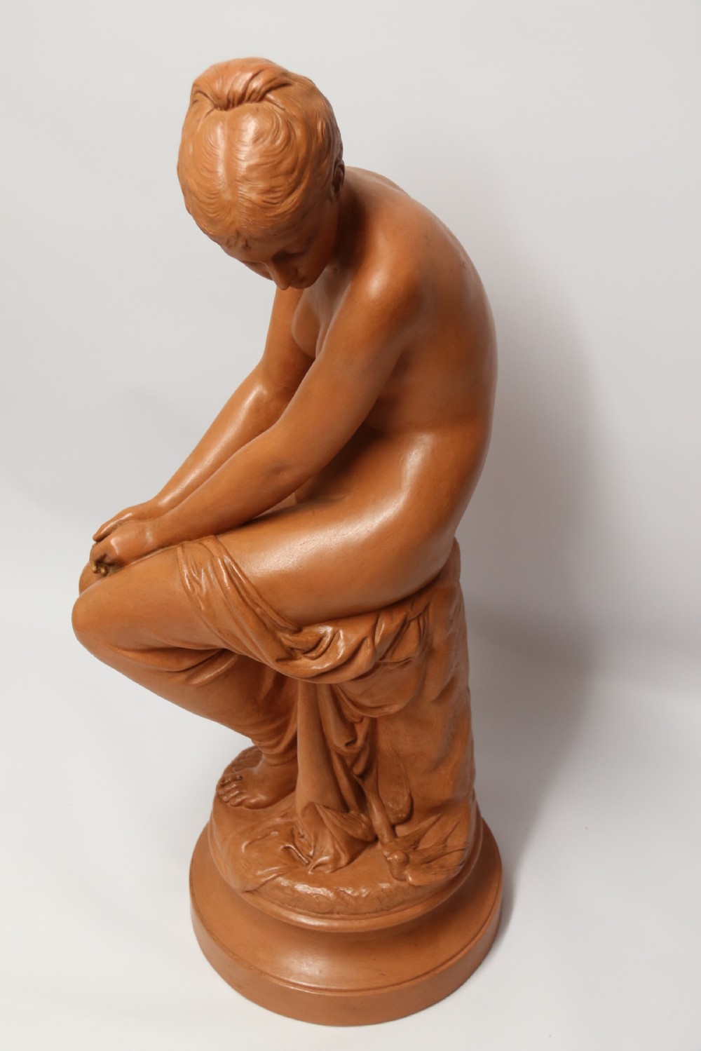 A large 19th C Terracotta figure by Auguste Peiffer View XVI