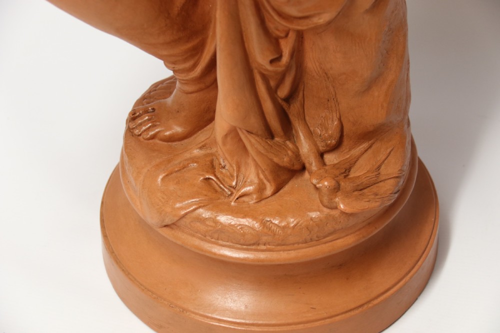 A large 19th C Terracotta figure by Auguste Peiffer View XVII
