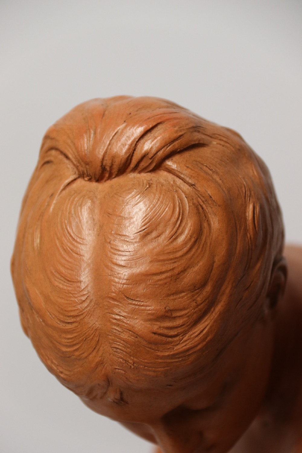 A large 19th C Terracotta figure by Auguste Peiffer View XVIII