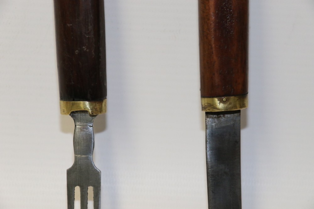 An early 19th C English Military Campaign knife and fork set View VI