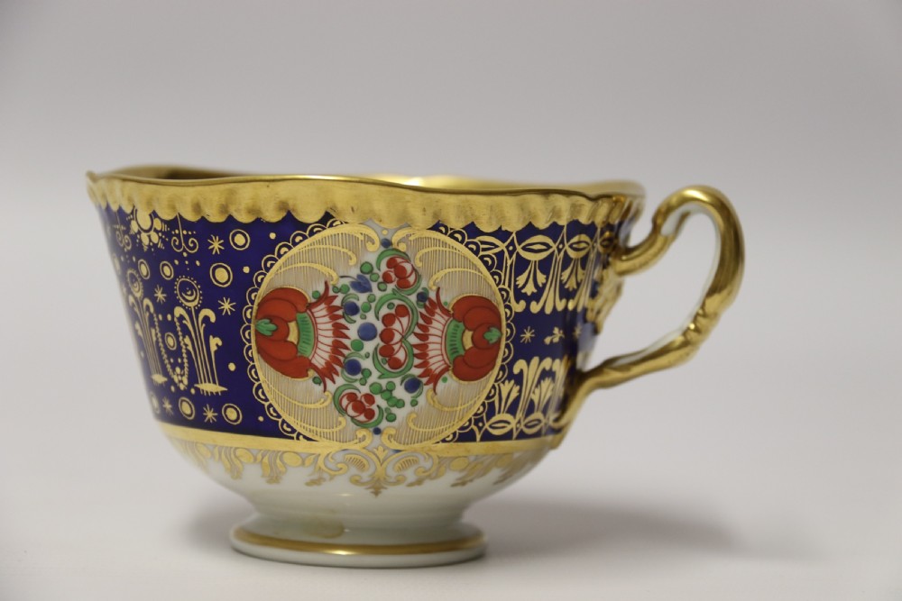 An early 19th c Chamberlain Worcester Cup and Saucer
From the Sir James Yeo Service.
 View VII