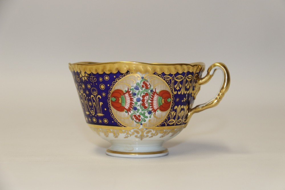 An early 19th c Chamberlain Worcester Cup and Saucer
From the Sir James Yeo Service.
 View IX