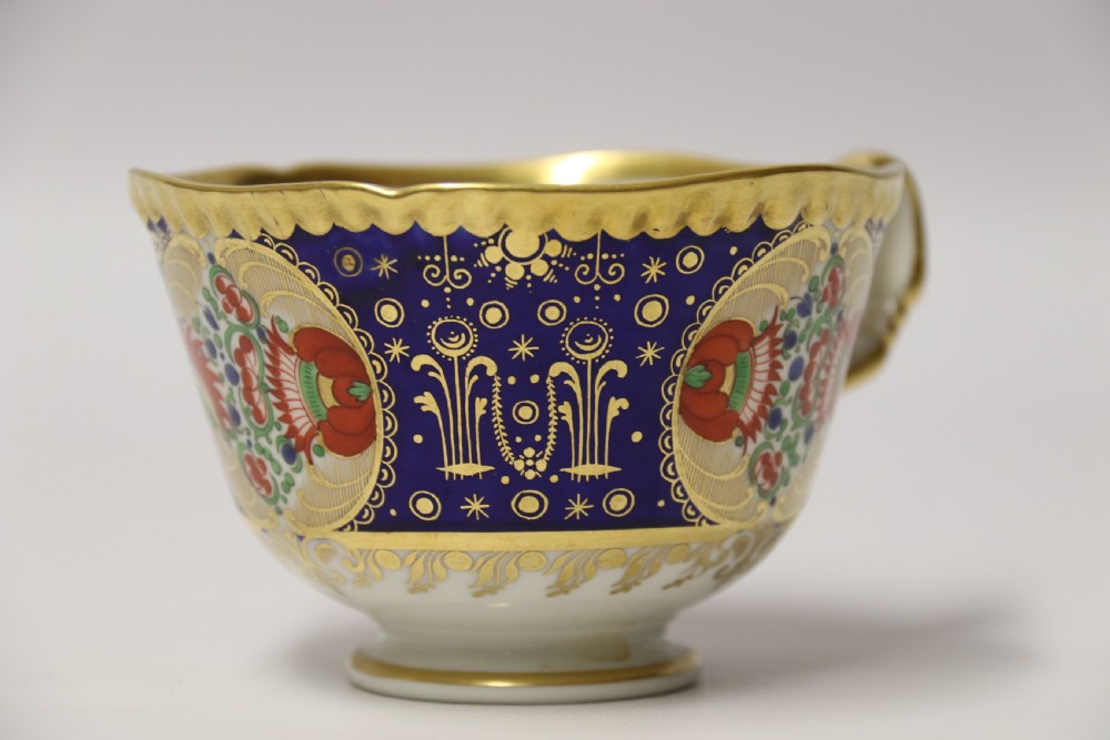 An early 19th c Chamberlain Worcester Cup and Saucer
From the Sir James Yeo Service.
 View X