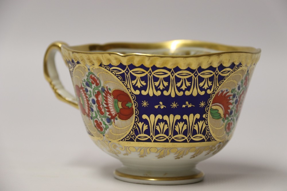 An early 19th c Chamberlain Worcester Cup and Saucer
From the Sir James Yeo Service.
 View XII