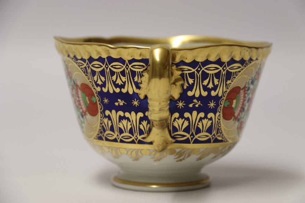 An early 19th c Chamberlain Worcester Cup and Saucer
From the Sir James Yeo Service.
 View XIII