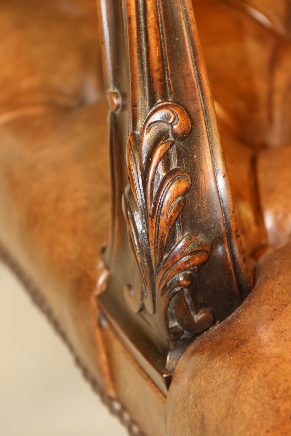 A superb 19th c Chippendale style Gainsborough Arm Chair.   View III