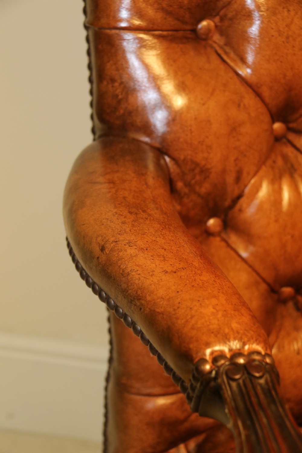 A superb 19th c Chippendale style Gainsborough Arm Chair.   View V